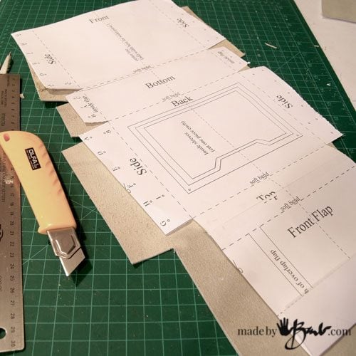 no sew leather bolsa pattern