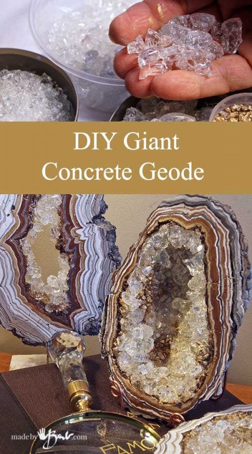 DIY Giant Concrete Geode