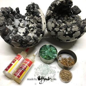 Rock and Concrete Geode Orb Planters - Made By Barb - easy Crystal DIY ...