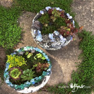 Rock and Concrete Geode Orb Planters - Made By Barb - easy Crystal DIY ...