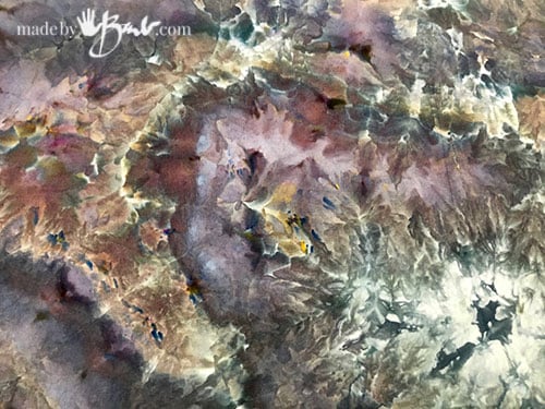 Amazing Ice Dye Color Splitting - Made By Barb - unique design fabrics