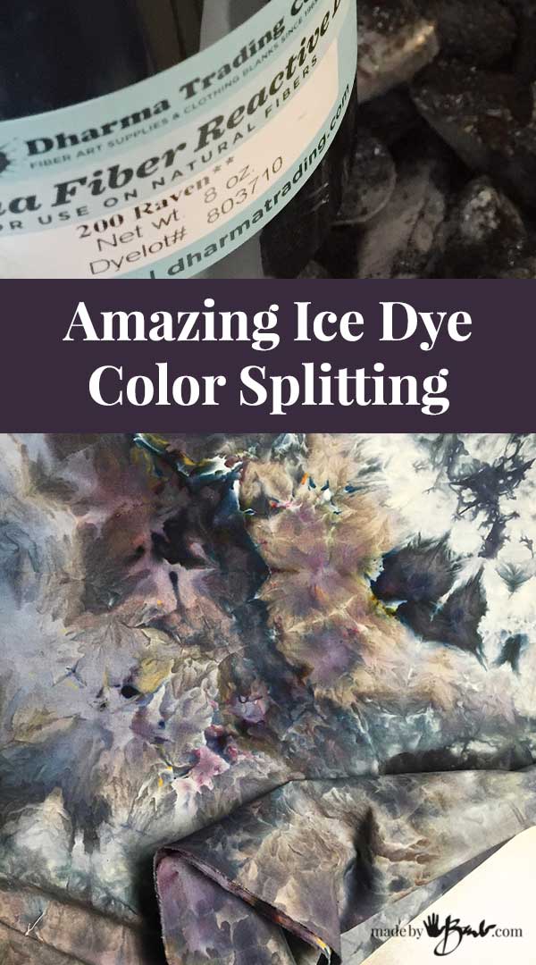 Amazing Ice Dye Color Splitting - Made By Barb - unique design fabrics