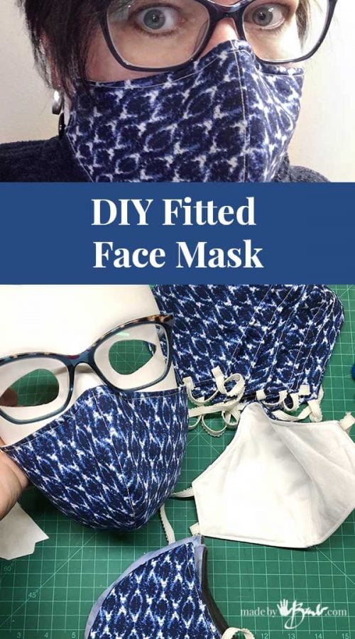 Diy Fitted Face Mask Made By Barb Free Pattern Designed To Fit Well