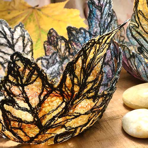 Fibre Arts Leaf Bowls