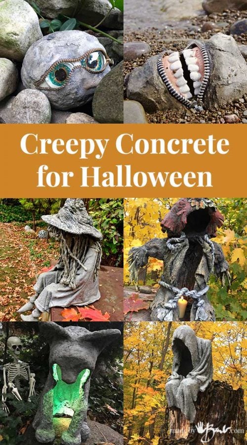 Creepy Concrete for Halloween - Made By Barb - 7 easy to make tutorials Creepy Concrete for Halloween - Made By Barb - 7 easy to make tutorials