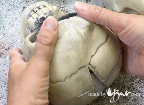 crack open skull mold