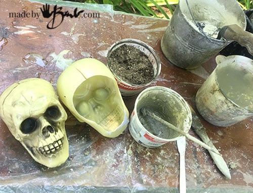 concrete supplies and skull molds
