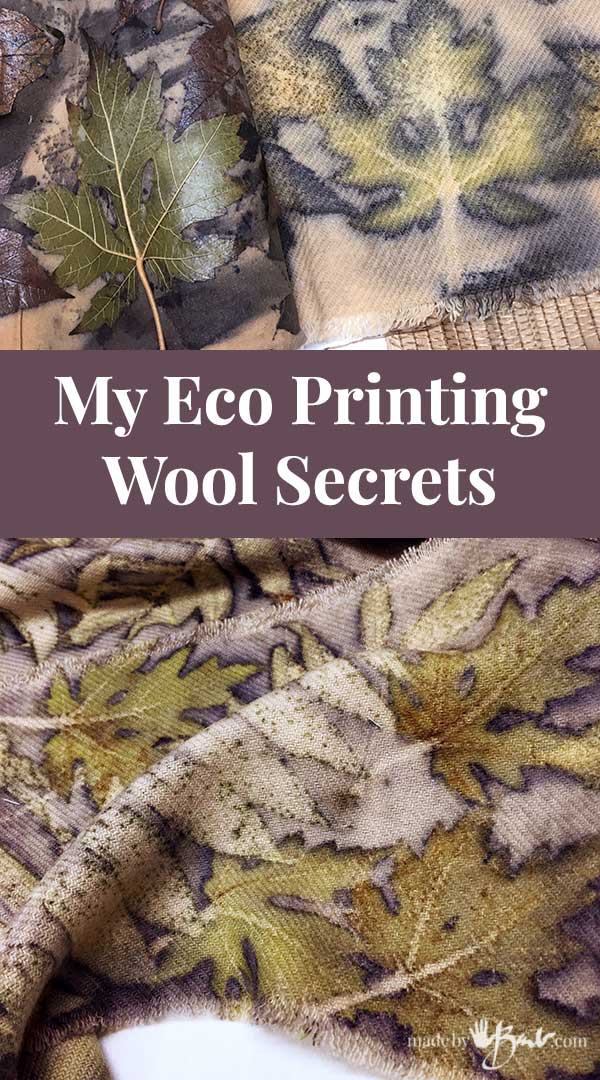 My Eco Printing Wool Secrets Made By Barb tips & tricks for good prints