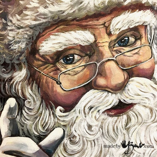 Vintage Cute Santa Claus Drawing by Vo Phat - Fine Art America