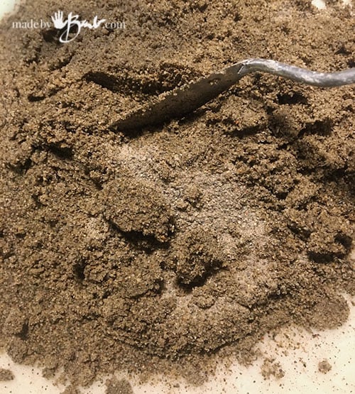dampening sand
