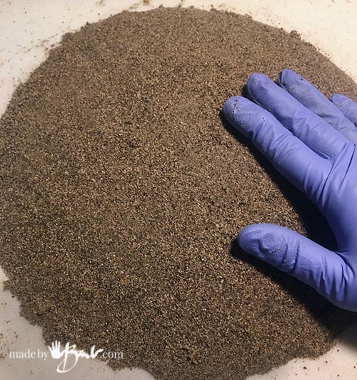 mound and pat sand into a smooth shape