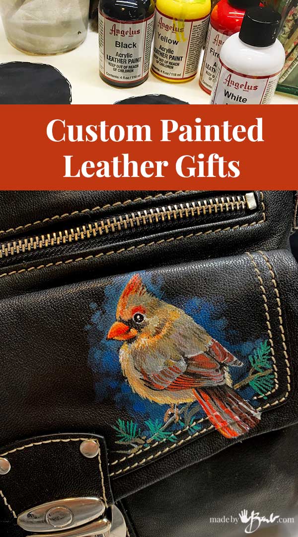 Custom Painted Leather Gifts - Made By Barb - purses plus