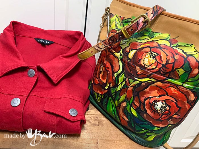 Surprising Purse makeovers with Paint - Made By Barb - Angelus