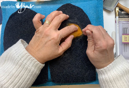 DIY Easy First Needle Felting Project Made By Barb Simple Wool