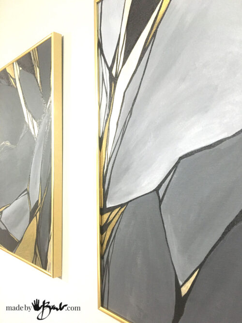 How to Create easy Abstract Modern Art - Made By Barb - simple